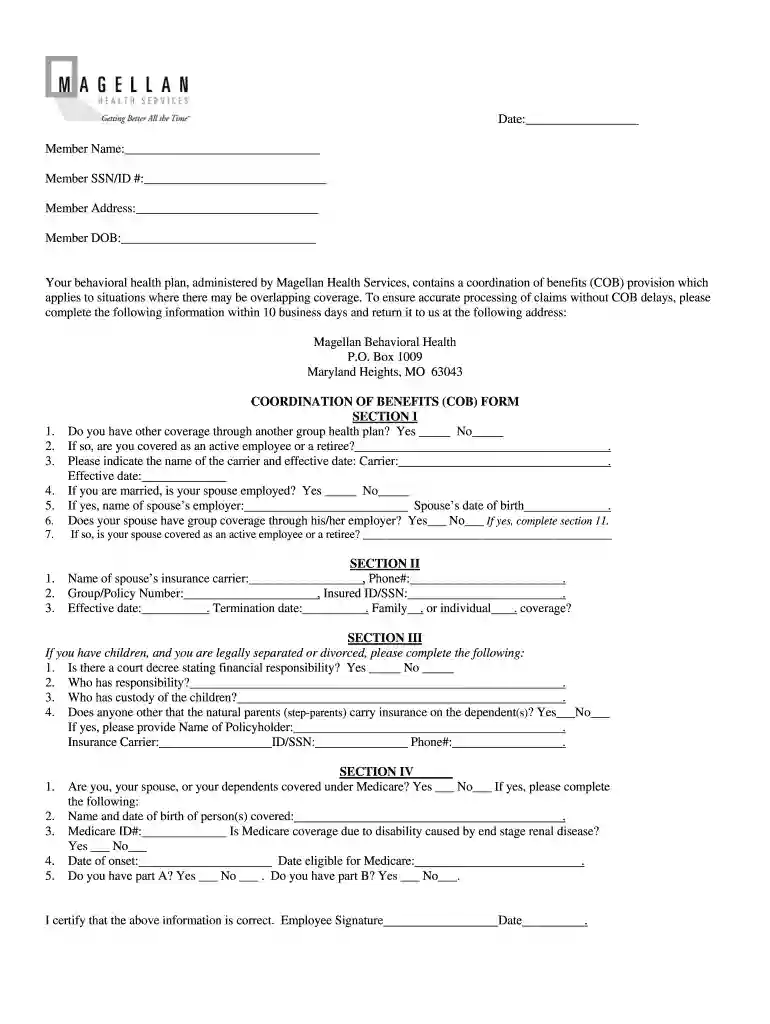coordination form Preview on Page 1