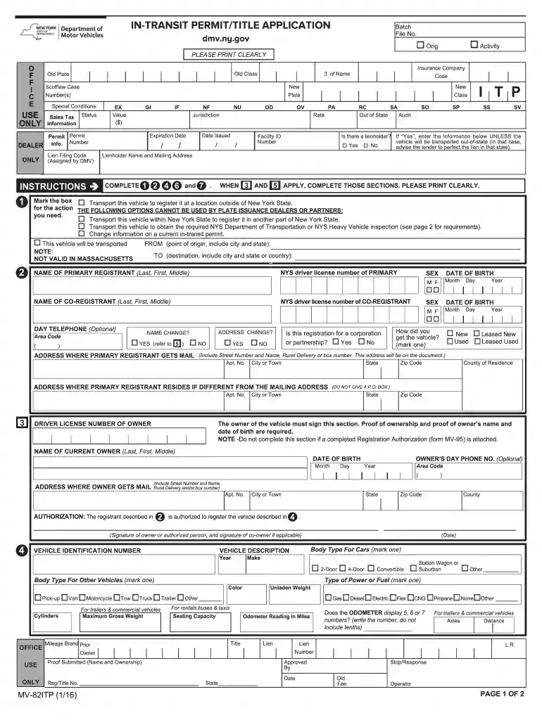 in transit permit ny online Preview on Page 1