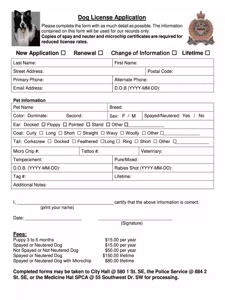 calgary dog license Preview on Page 1