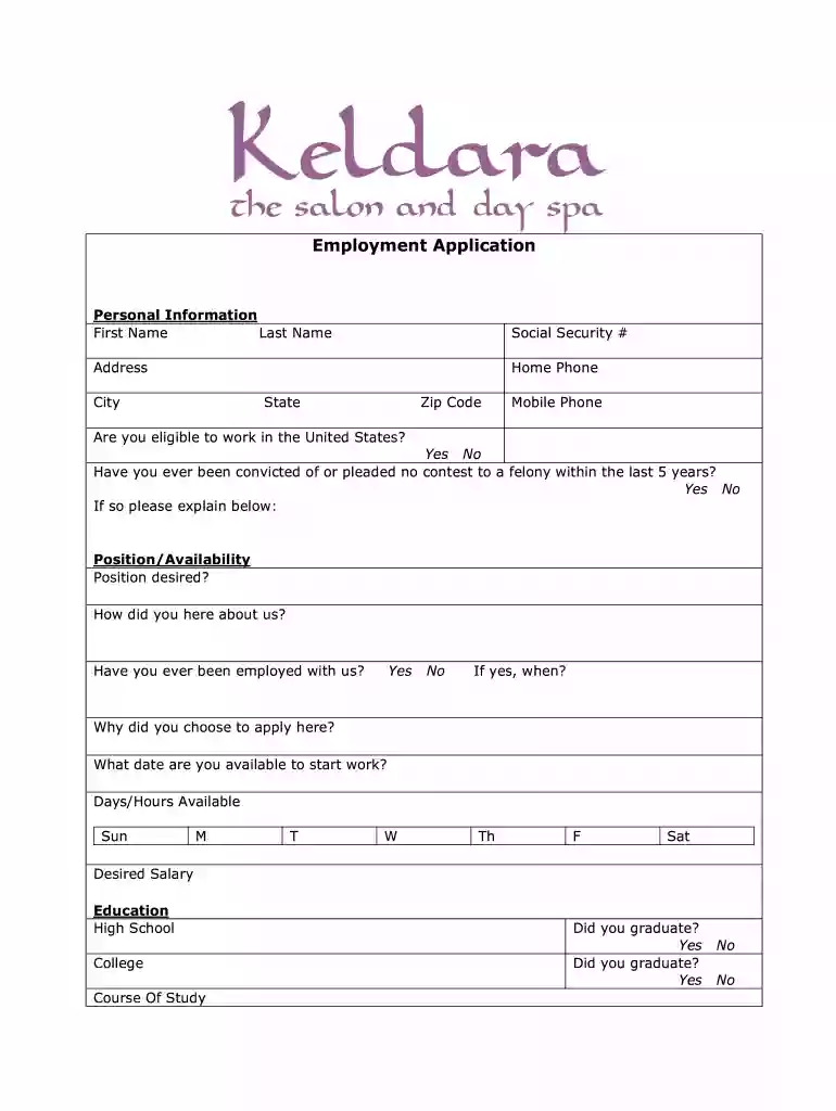 salon application Preview on Page 1