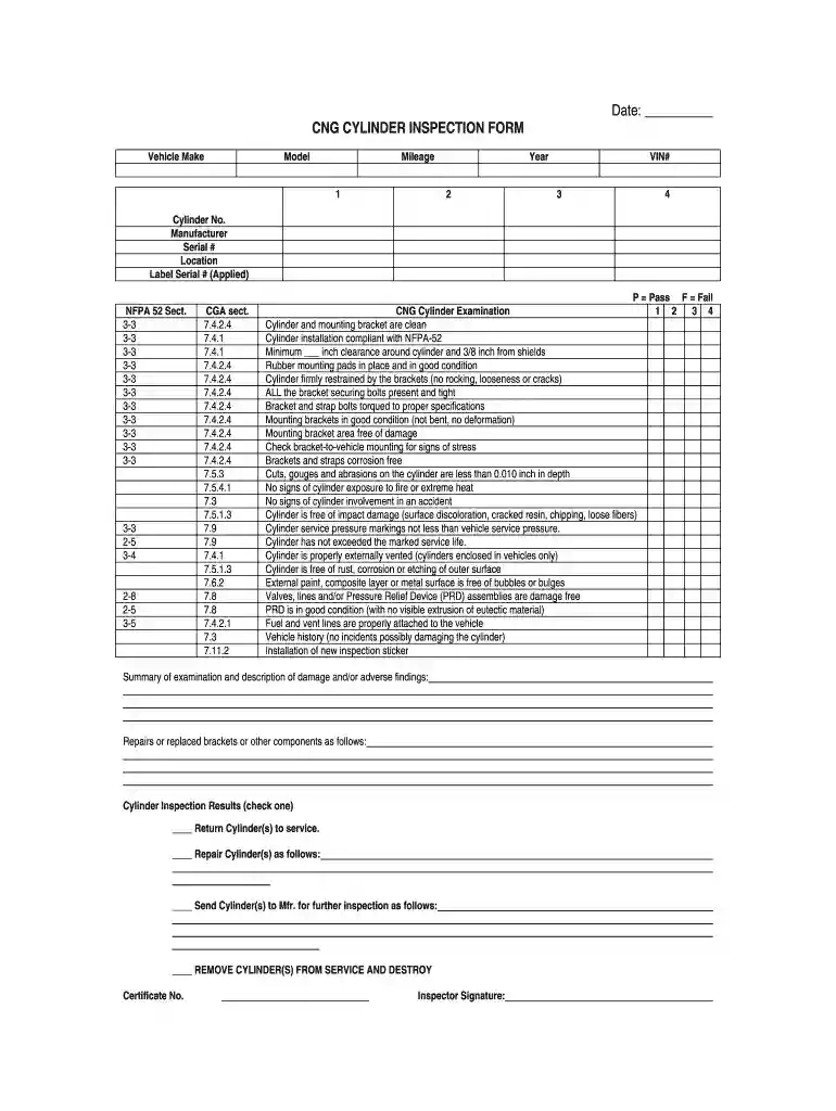 cng cylinder testing certificate online Preview on Page 1