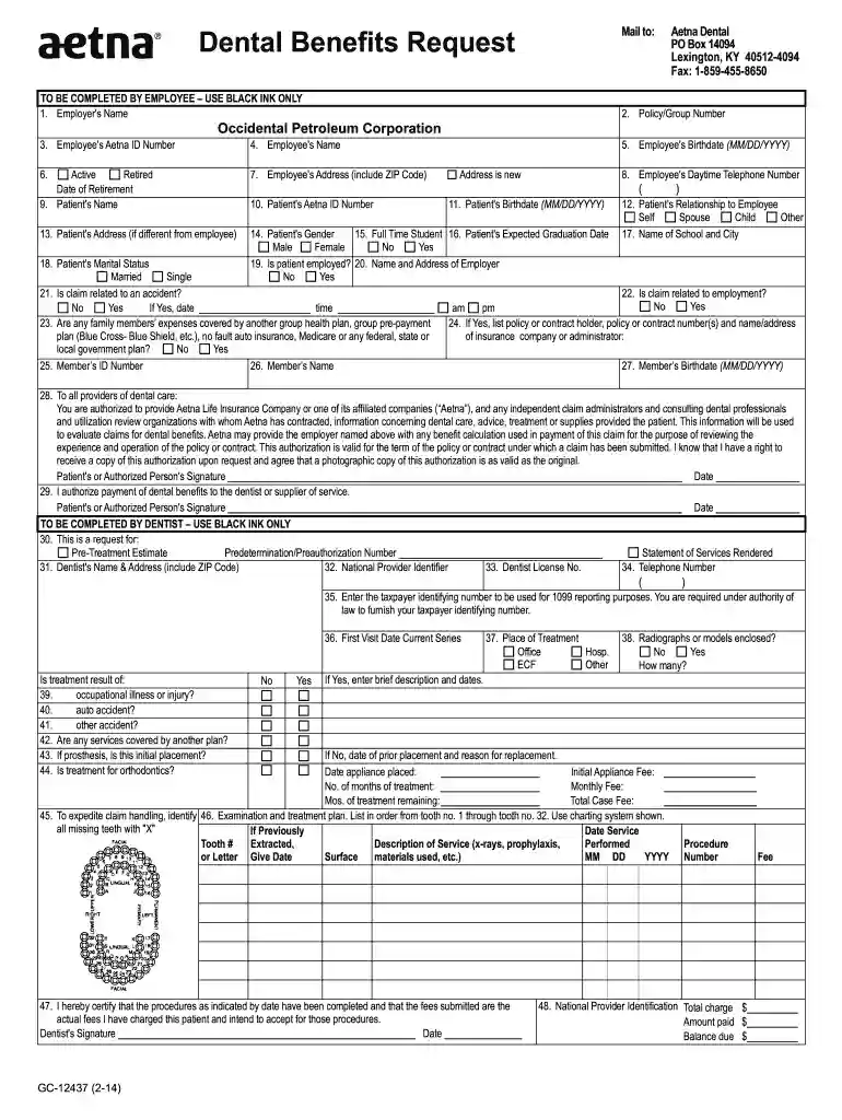aetna reimbursement form Preview on Page 1