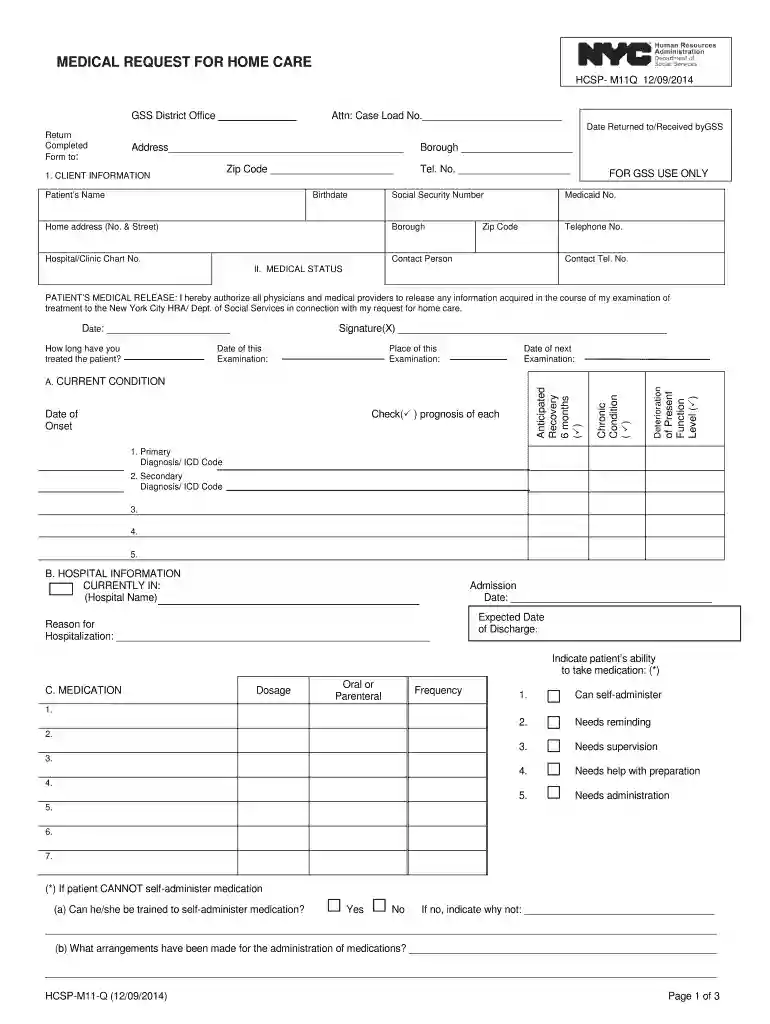 m11q form Preview on Page 1