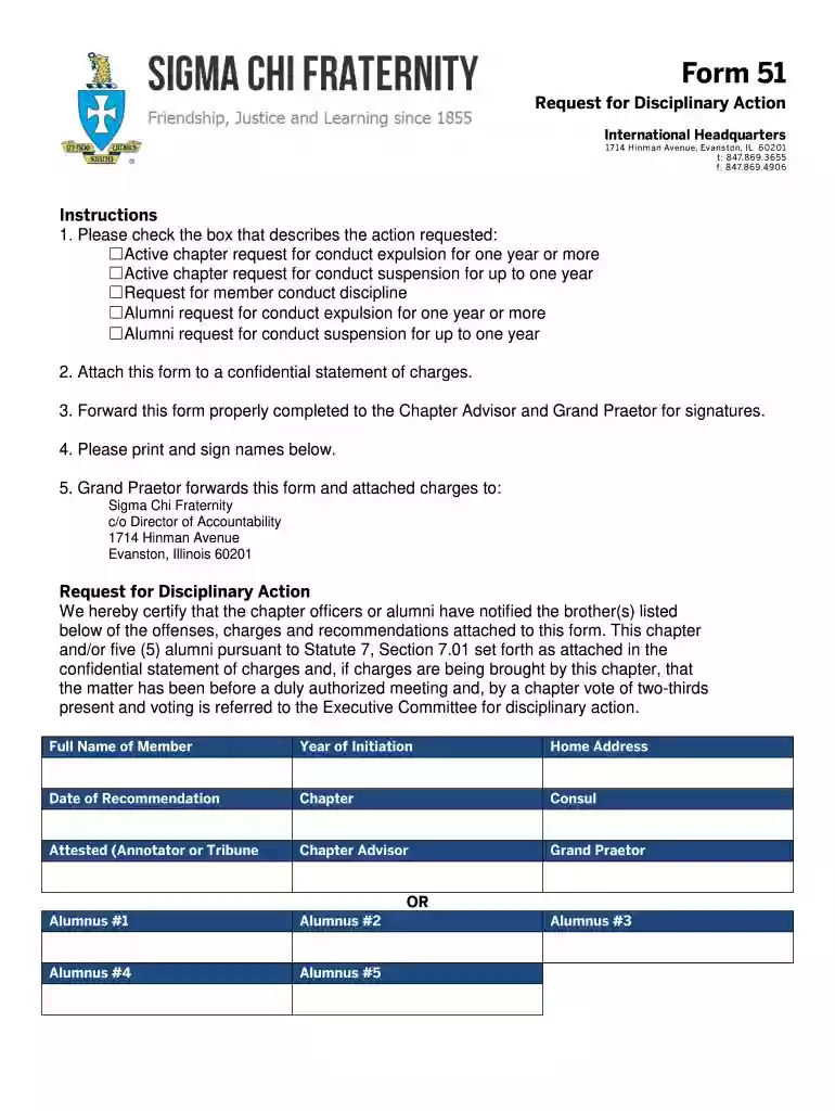 chi form 51 Preview on Page 1