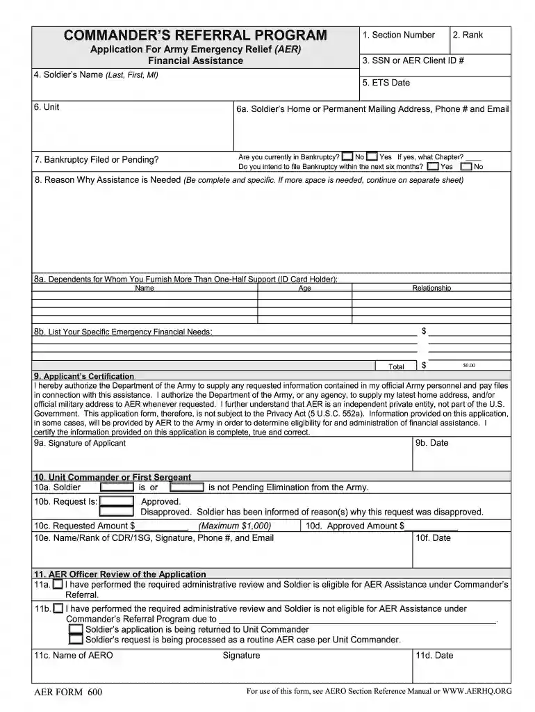 aer form 101 Preview on Page 1