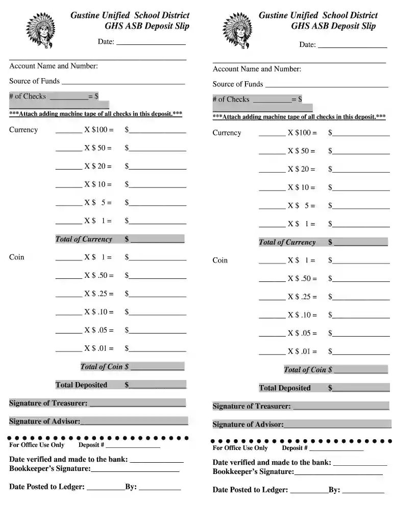 asb deposit slip Preview on Page 1