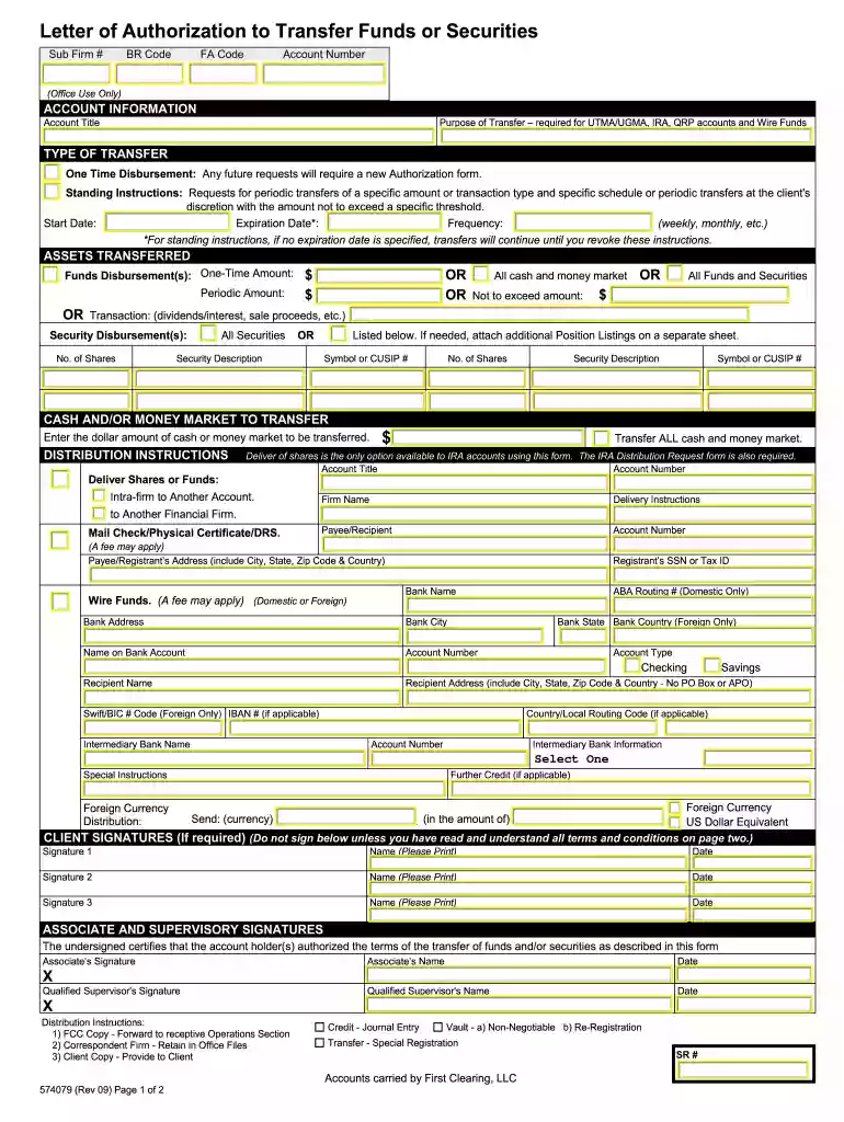 does your firm have an account authorization letter on file with schwab Preview on Page 1
