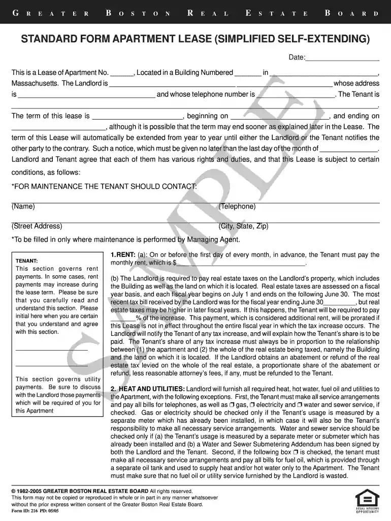 self extending lease Preview on Page 1