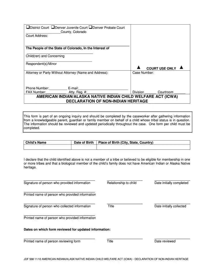 AMERICAN INDIAN ALASKA NATIVE INDIAN CHILD WELFARE ACT - courts state co Preview on Page 1