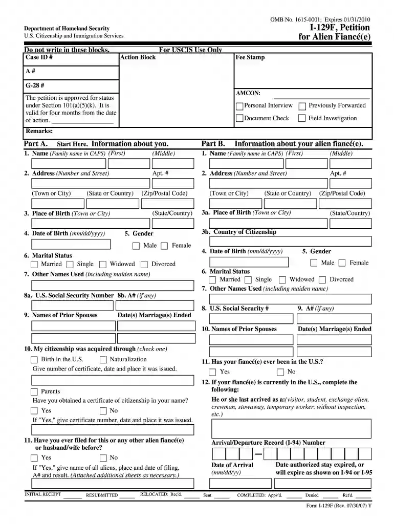 form 129f Preview on Page 1