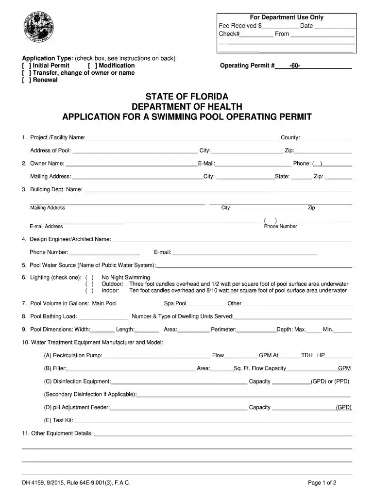 dh4159 form Preview on Page 1