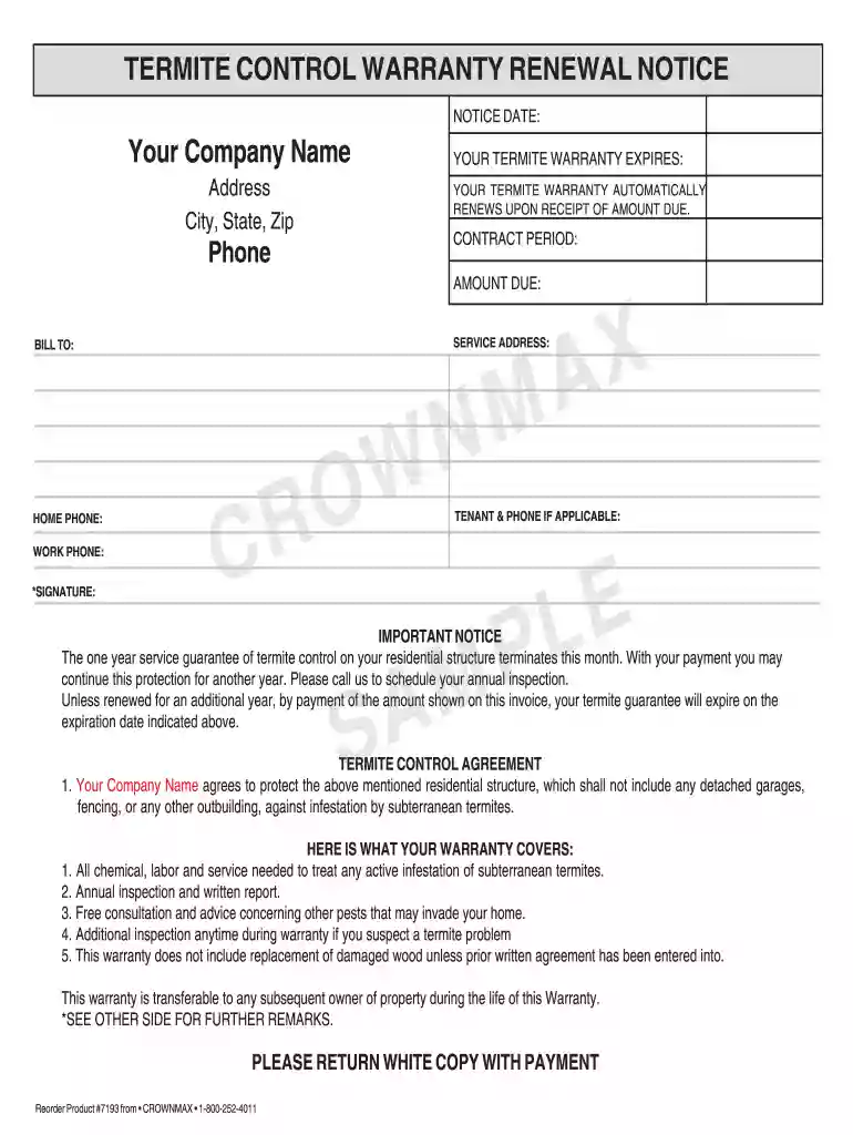 home warranty renewal letter Preview on Page 1