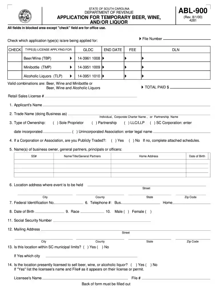 pdf form abl po 2000 Preview on Page 1