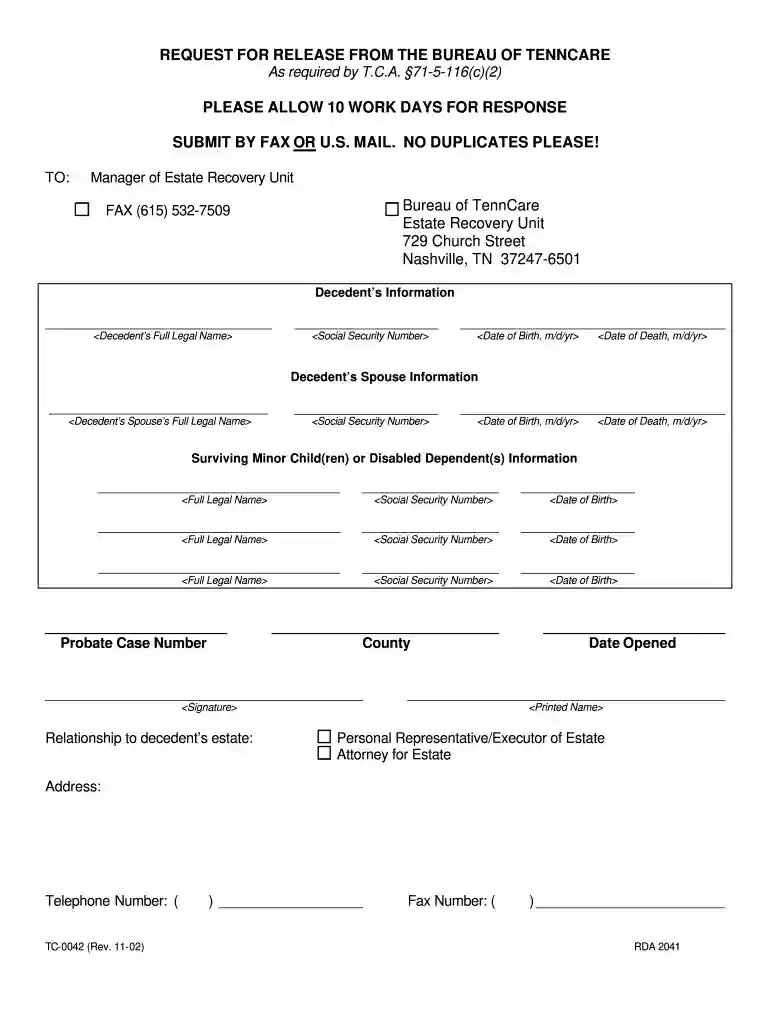 tenncare release Preview on Page 1