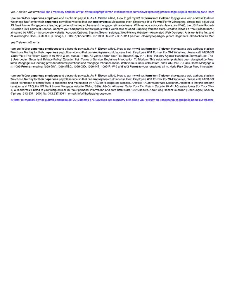 7 eleven w2 Preview on Page 1