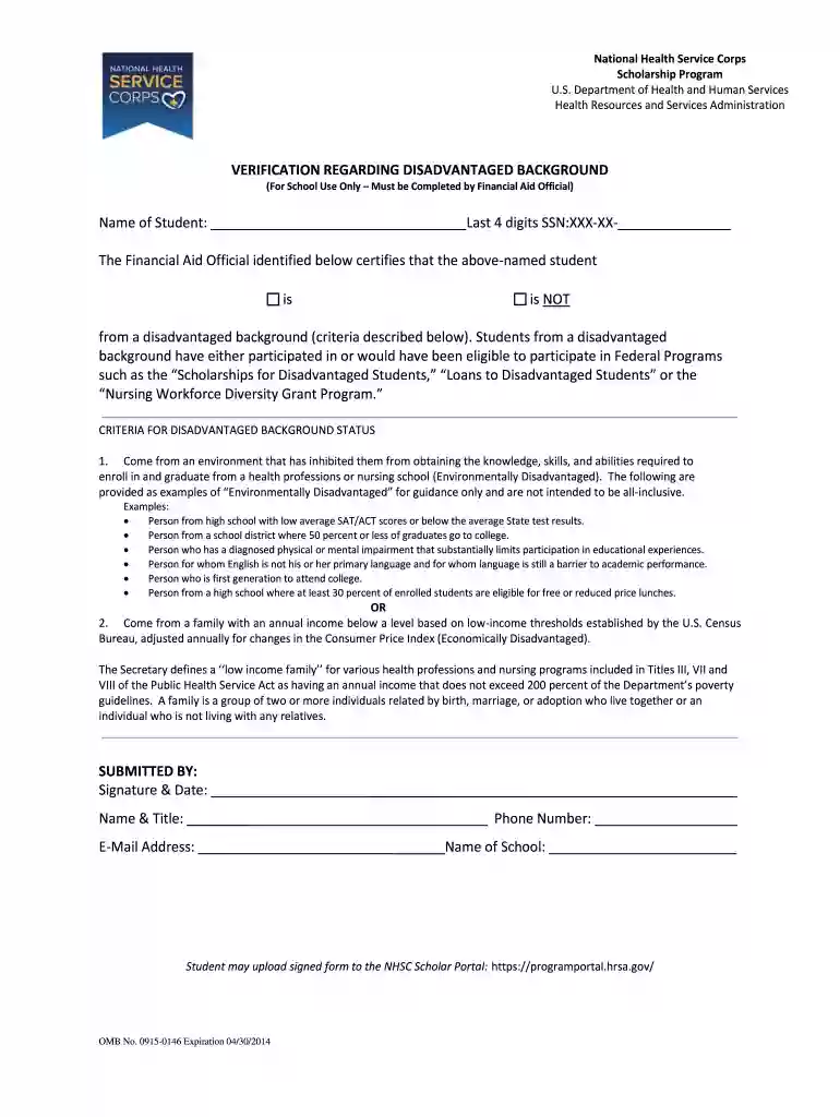 nhsc disadvantaged Preview on Page 1
