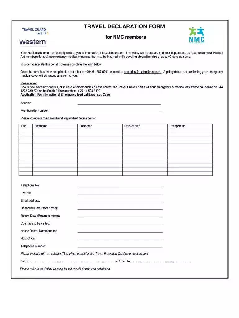 puerto rico travel declaration form pdf Preview on Page 1