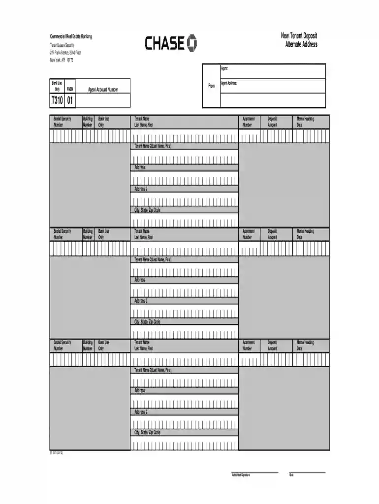New Tenant Update Alternate Address Form Preview on Page 1