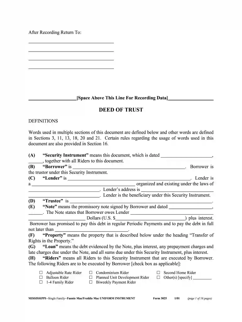 bond for deed mississippi Preview on Page 1