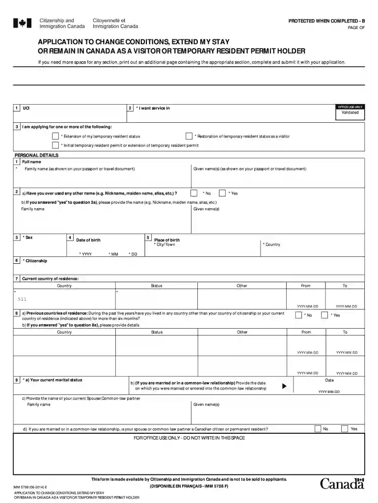 application for extension of period of stay Preview on Page 1
