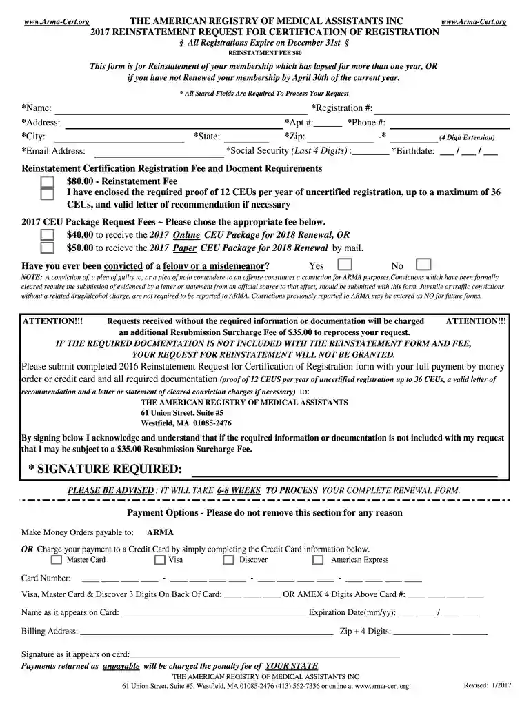 arma cert Preview on Page 1
