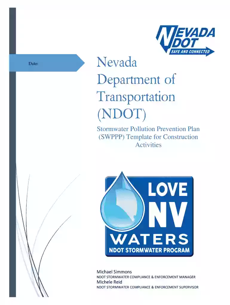 swppp template fillable form ndot - nevada department of ... Preview on Page 1