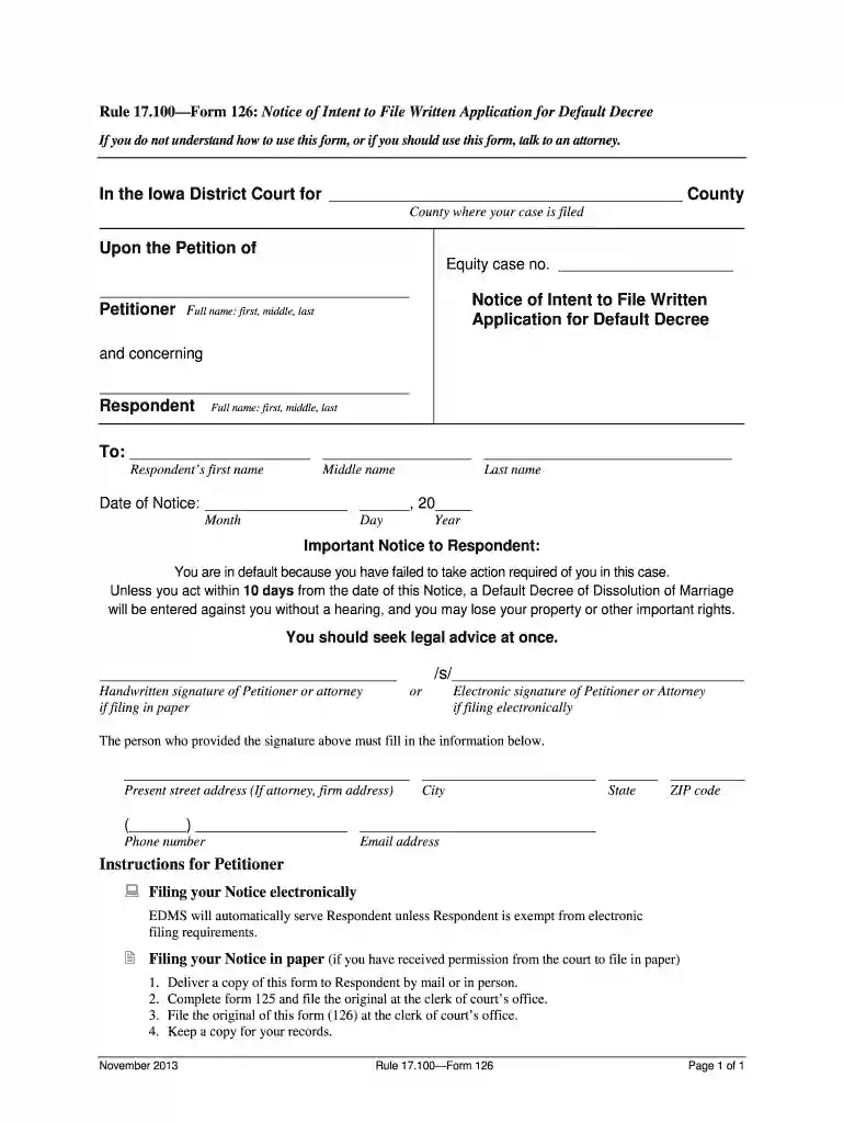 form 126 Preview on Page 1