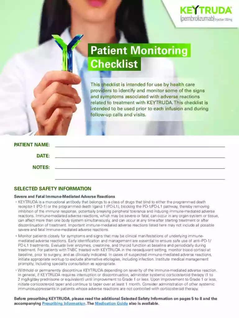 keytruda checklist Preview on Page 1
