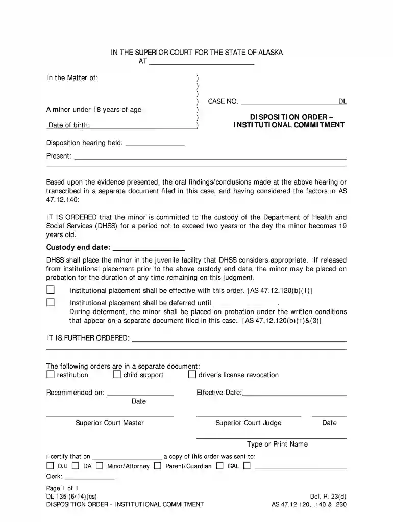 dl 135 delinquency form Preview on Page 1