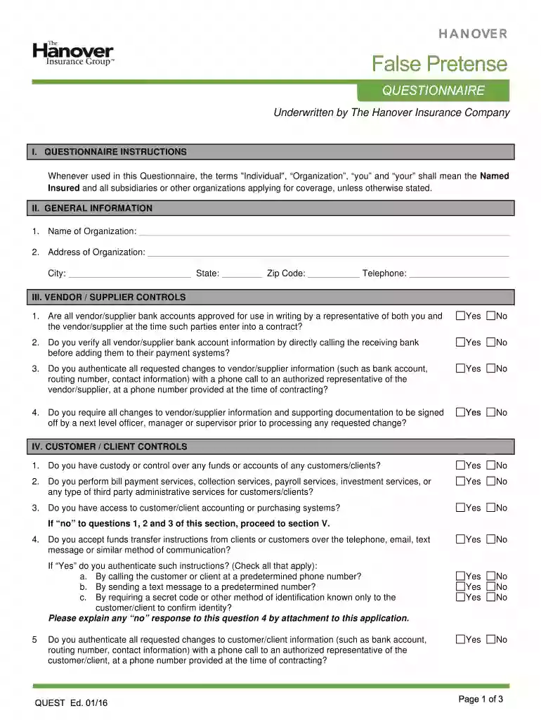 119-9320 False Pretense Questionnaire docx Preview on Page 1