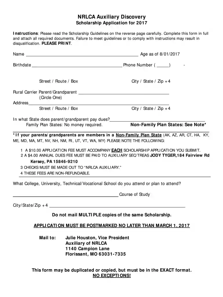 nrlca scholarships Preview on Page 1