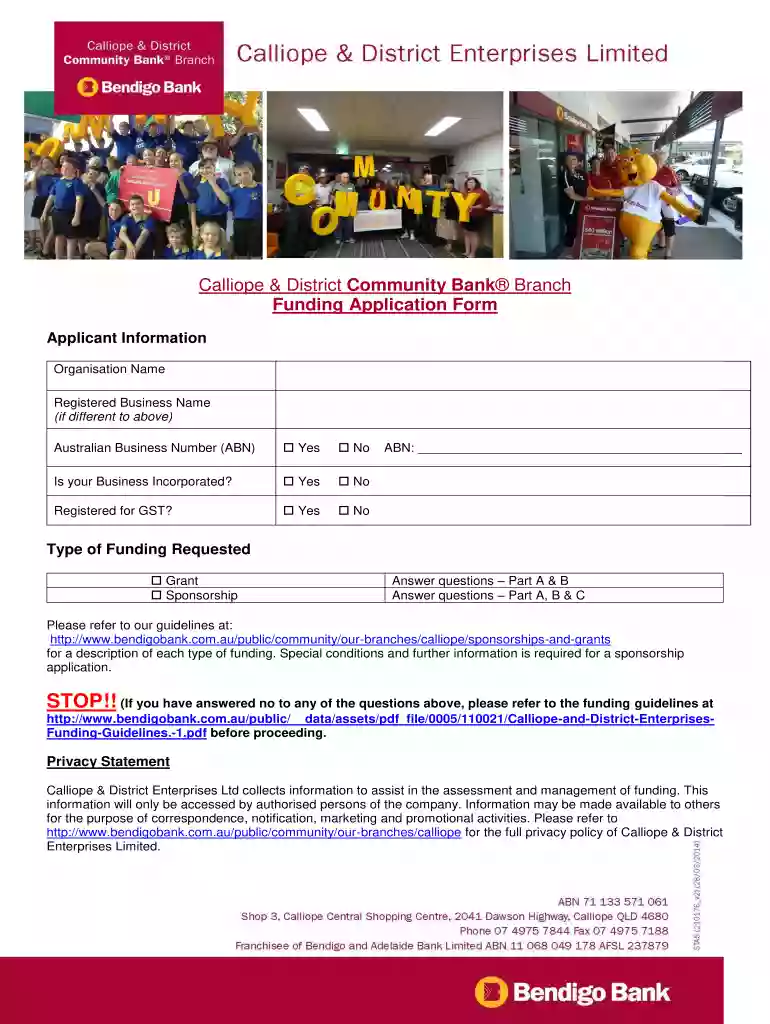 bendigo funding calliope Preview on Page 1