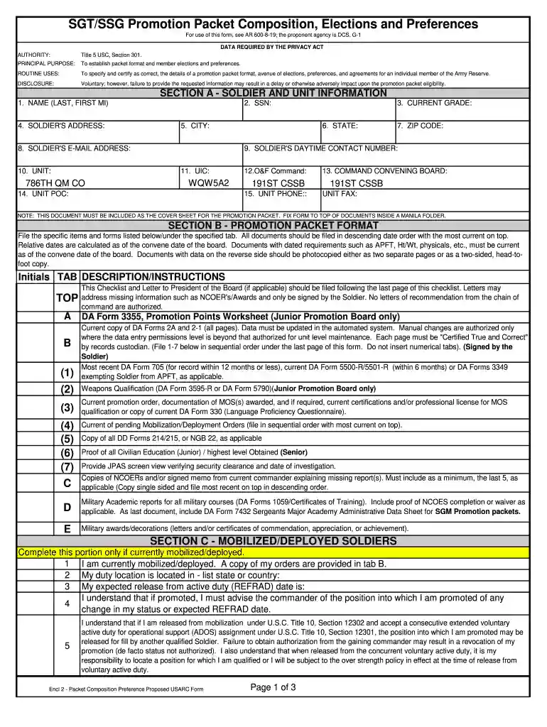 semi centralized aspiring sgt and ssg elections and preferences sheet Preview on Page 1