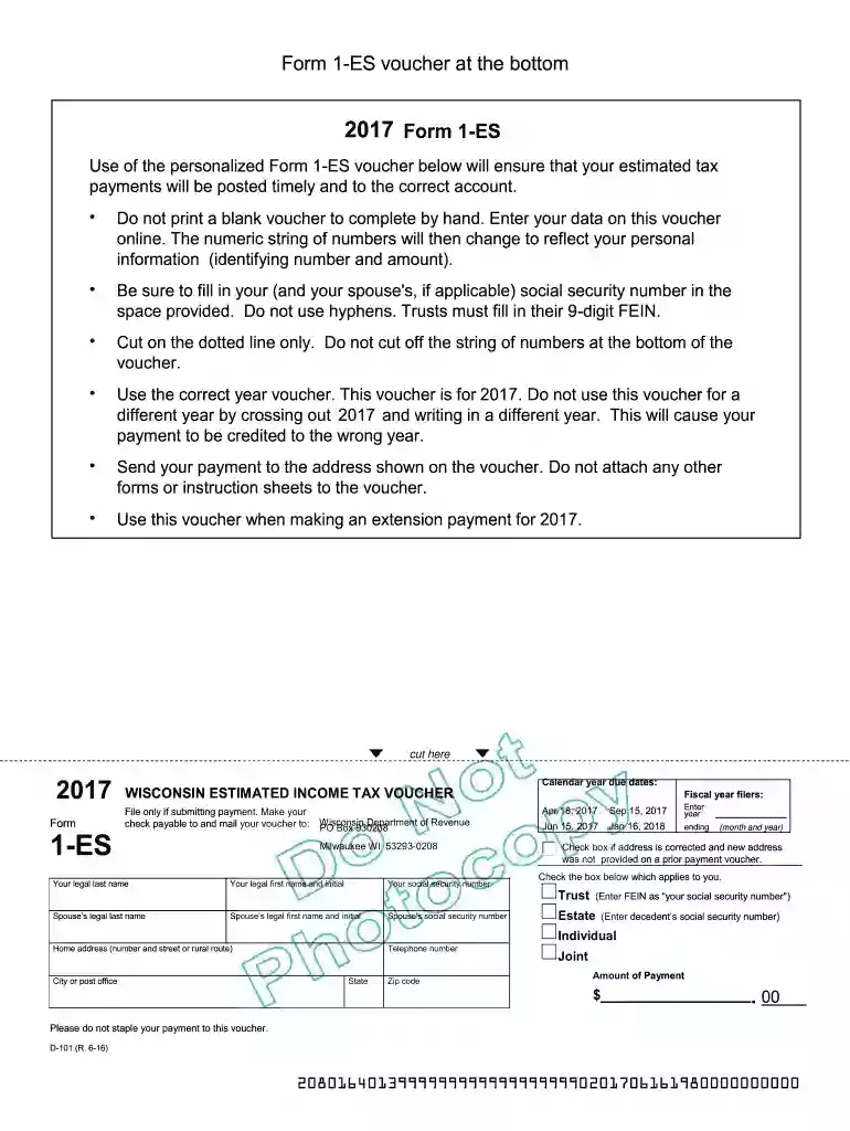 2017 wisconsin tax forms Preview on Page 1