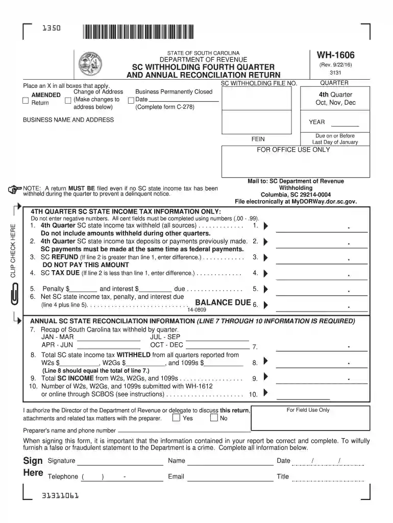 form wh 1606DocHubcom 2016 Preview on Page 1