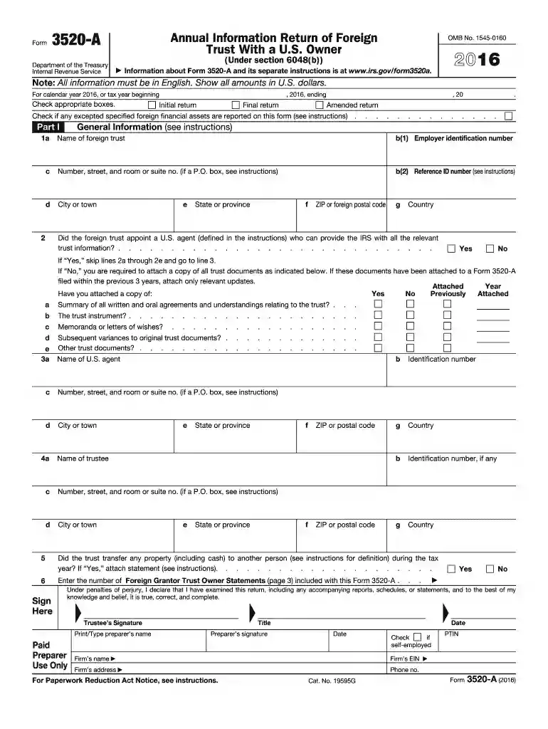 turbo tax form 3520 Preview on Page 1