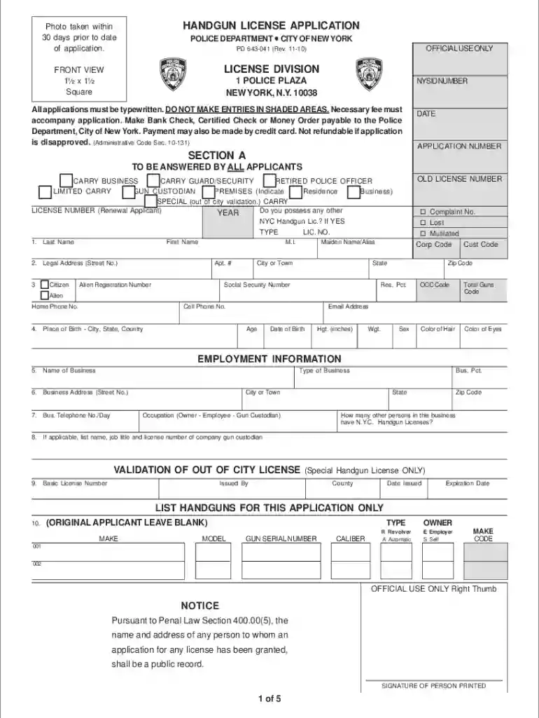 nypd license division Preview on Page 1