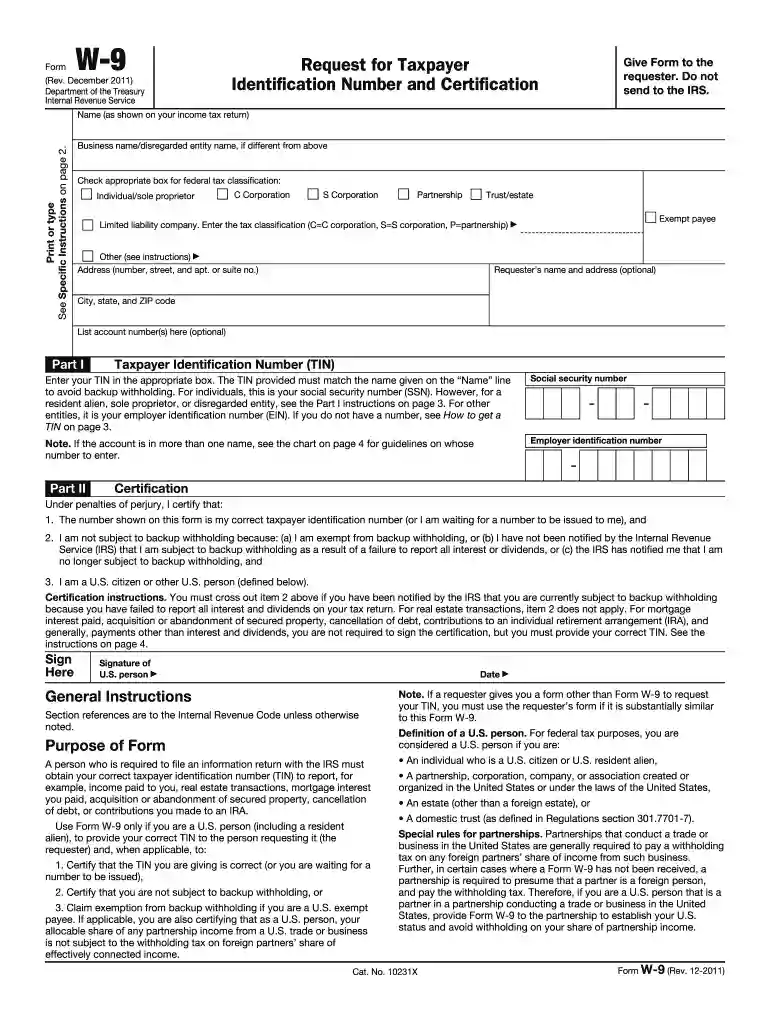 w9 form 2023 pdf Preview on Page 1