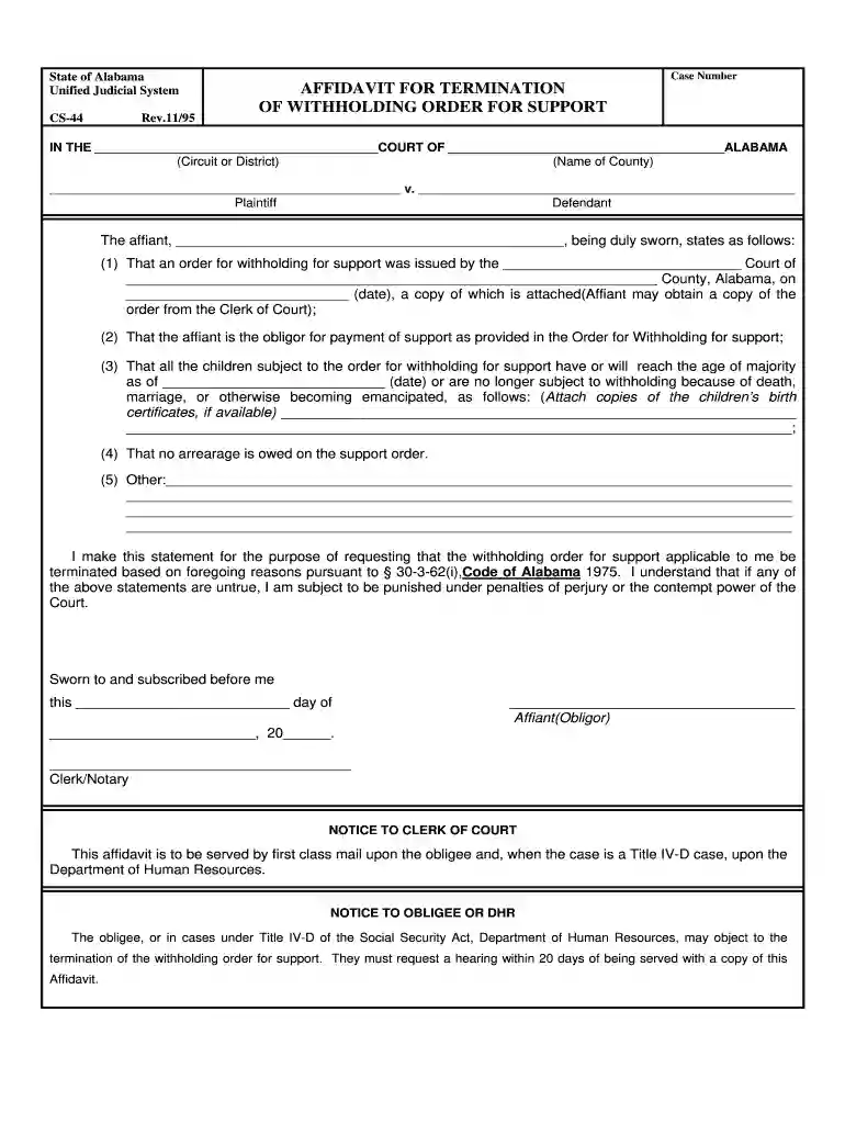 voluntary termination of parental rights form alabama Preview on Page 1