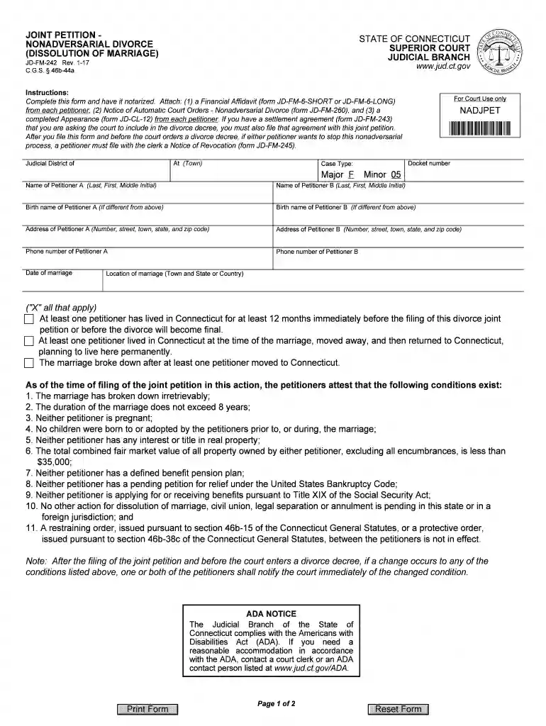 divorce in ct Preview on Page 1