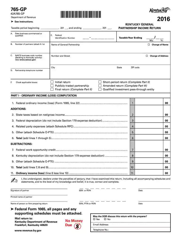 form 765 gp 2016 Preview on Page 1