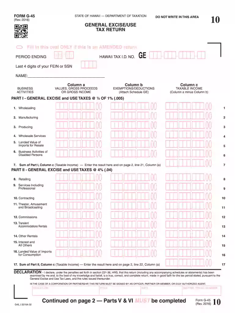 2016 hi tax Preview on Page 1
