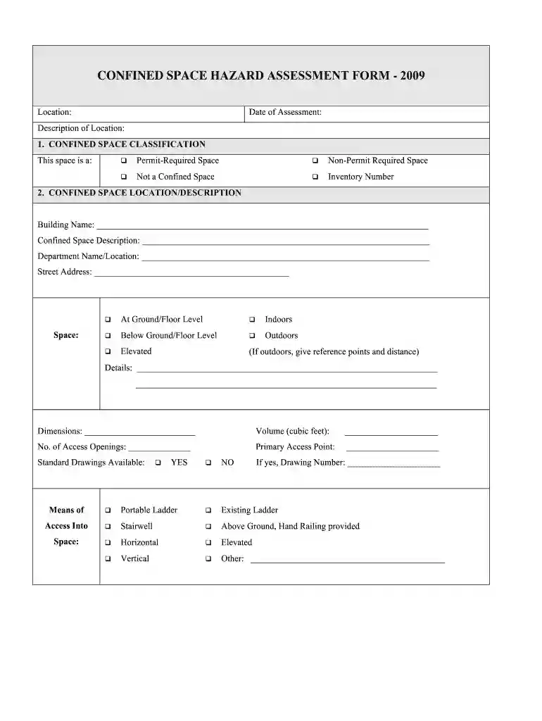 a form that leaves space for information to be filled in Preview on Page 1