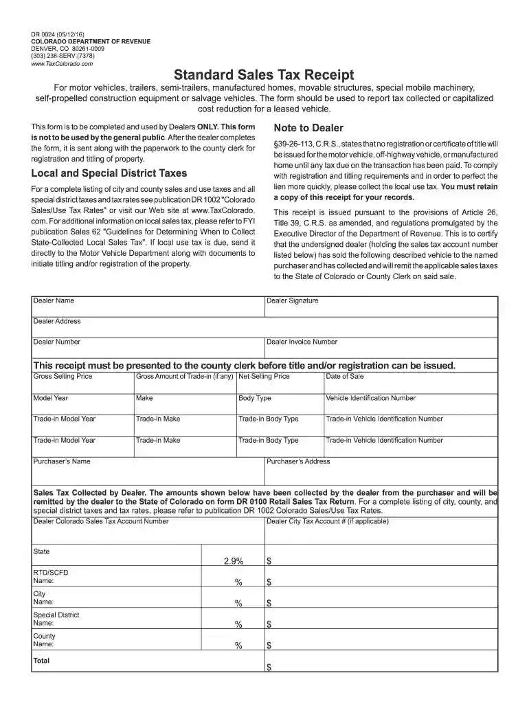 dr 0024 2016 form Preview on Page 1