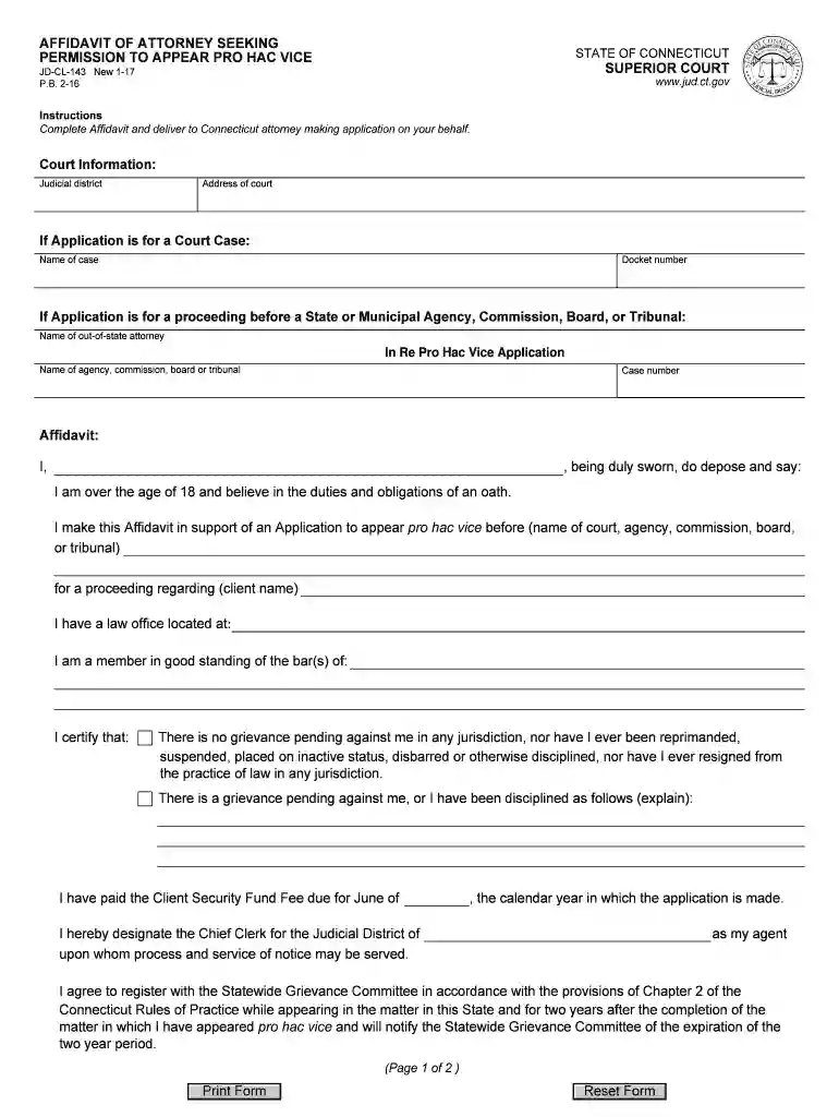 affidavit seeking permission Preview on Page 1