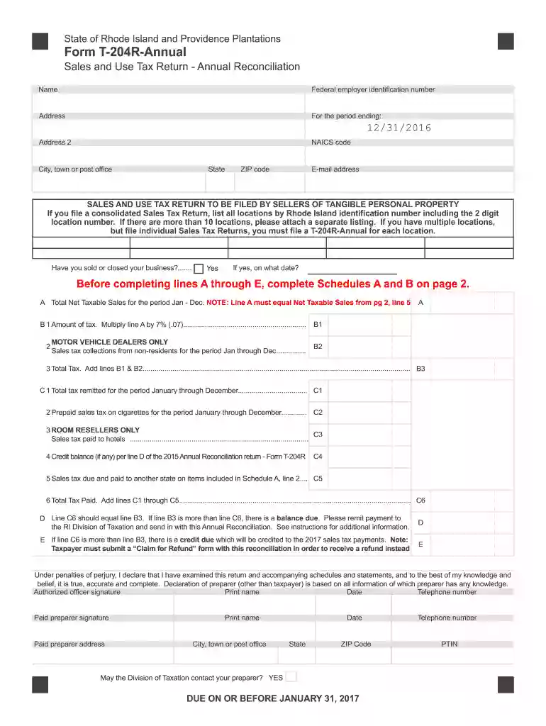 If you file a consolidated Sales TaxReturn, list all locations by Rhode Island identification number including the 2 digit - tax ri Preview on Page 1