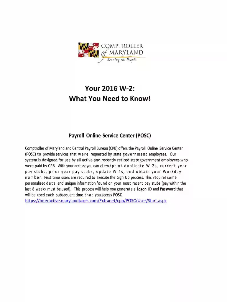 maryland state retirement w 2 Preview on Page 1