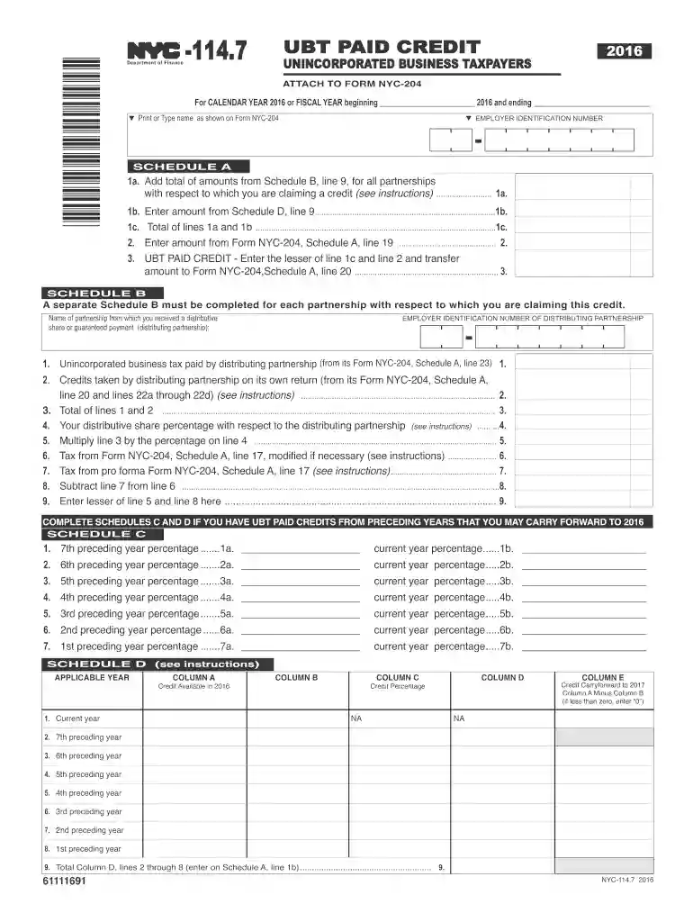 nyc 1147 2016 form Preview on Page 1