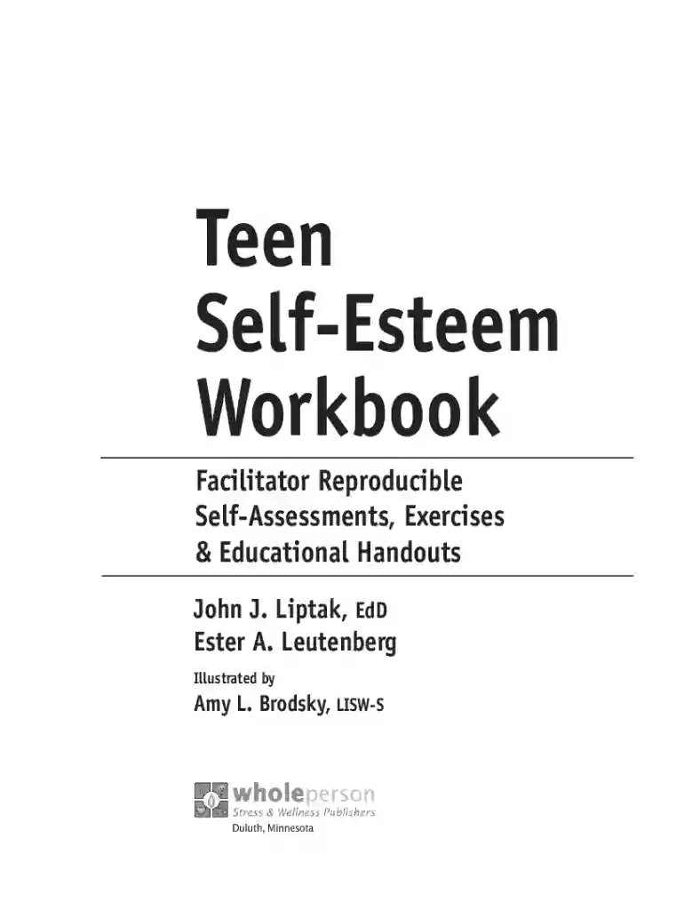 self esteem workbook pdf for adults Preview on Page 1