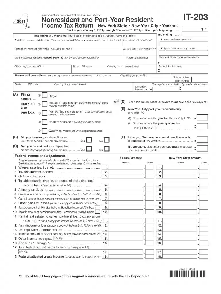 new york city income tax Preview on Page 1